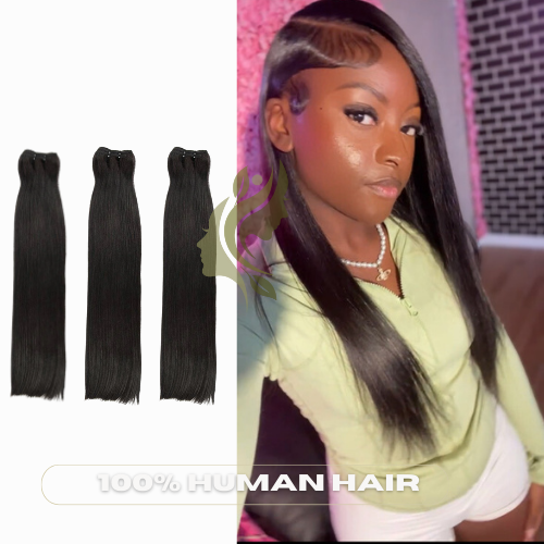 Natural Black Double Drawn 3 Pack Bundles